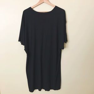 All Saints Black T-Shirt Dress